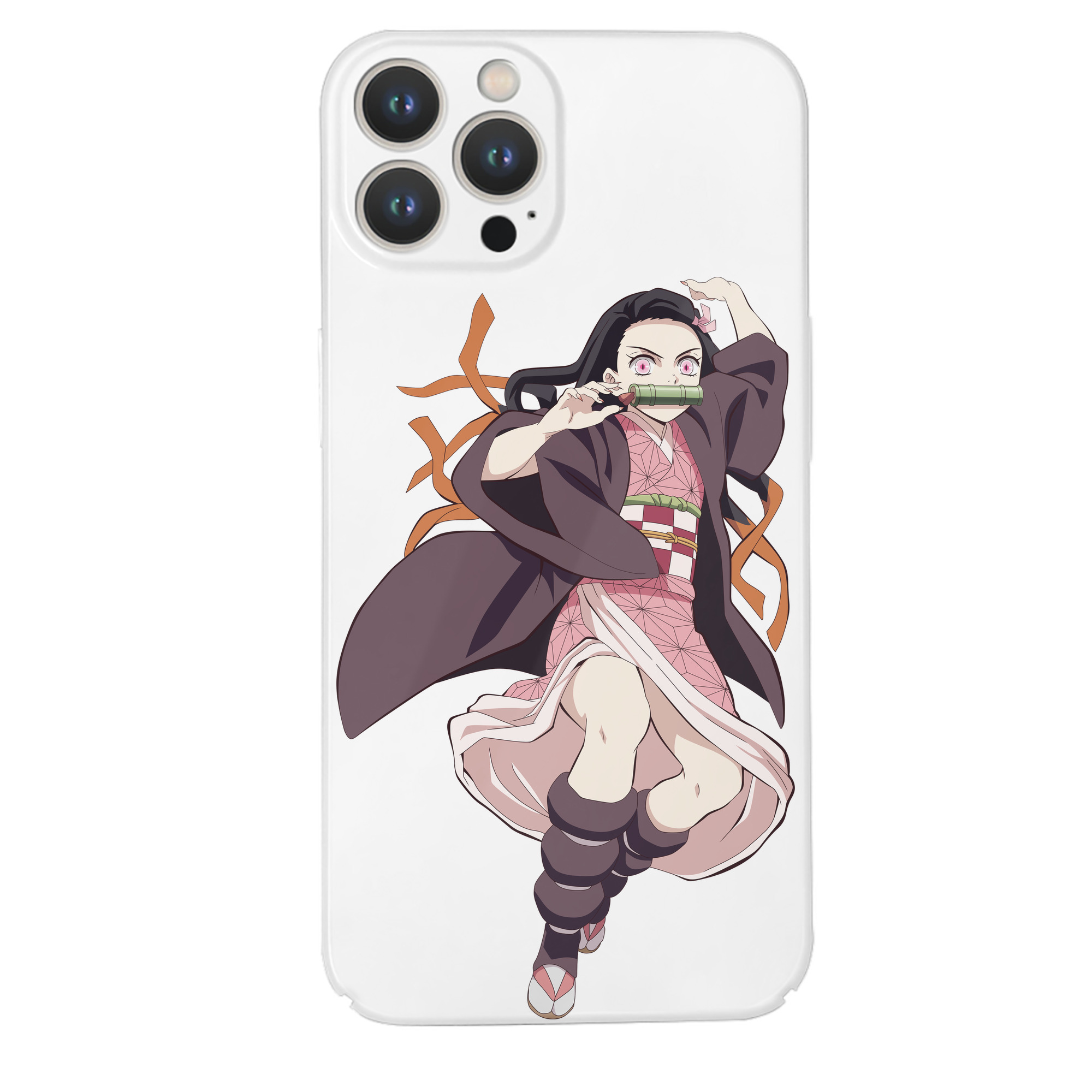 （画像用） 鬼滅の刃（きめつのやいば）竈門 禰󠄀豆子／かまど ねずこ Kamado Nezuko 【iPhone 14シリーズ対応】ハードケース